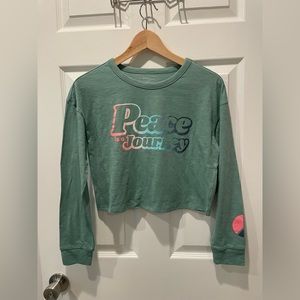 Kidtopia Long Sleeve Crop Top-‎ Size XL (16) New w Tags